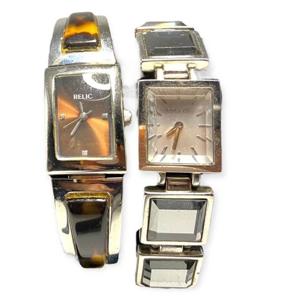 Vintage Relic & Fossil watches!  Batteries needed.